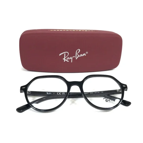 Ray-Ban Kids Sunglasses RB9095V 3542 Thalia Polished Black Round 47-16-130